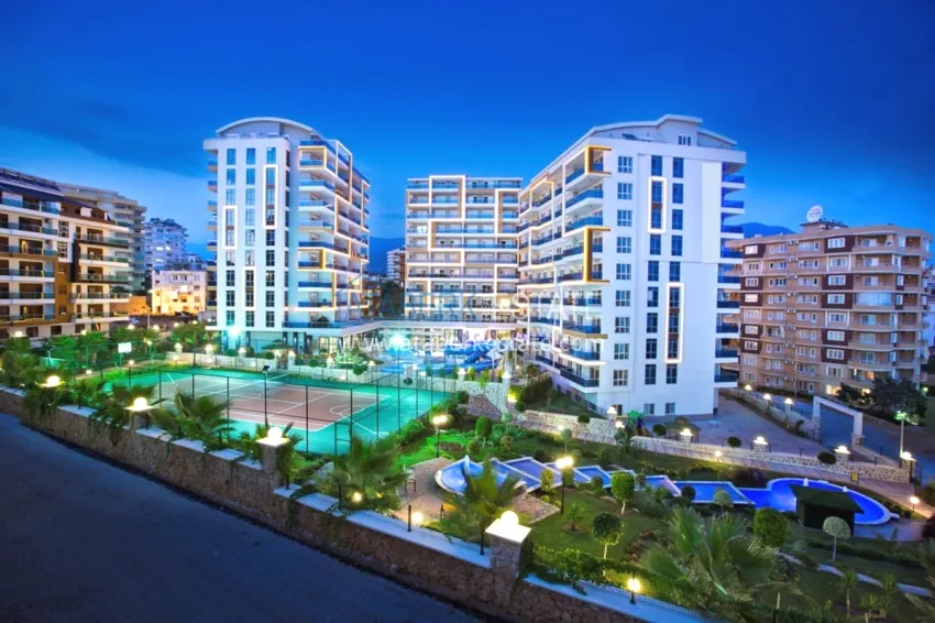 1 + 1 apartment furnished in a premium complex, Tosmur area - Alanya 1