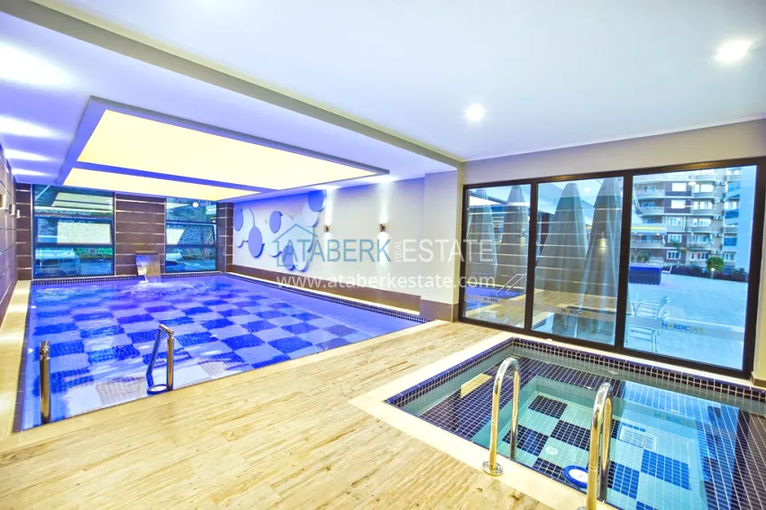 1 + 1 apartment furnished in a premium complex, Tosmur area - Alanya 20