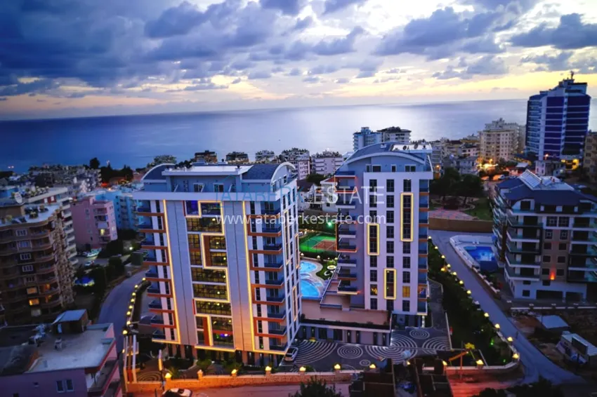 1 + 1 apartment furnished in a premium complex, Tosmur area - Alanya 2