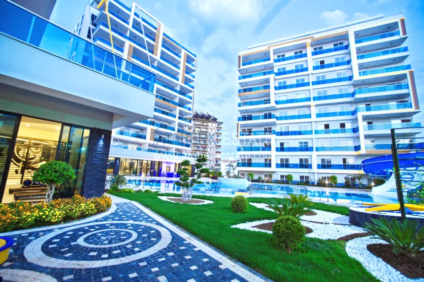 1 + 1 apartment furnished in a premium complex, Tosmur area - Alanya 7