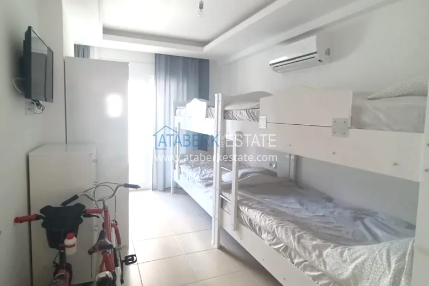 Purchase Turnkey three-room apartment with sea view in Avsallar, Alanya 16 