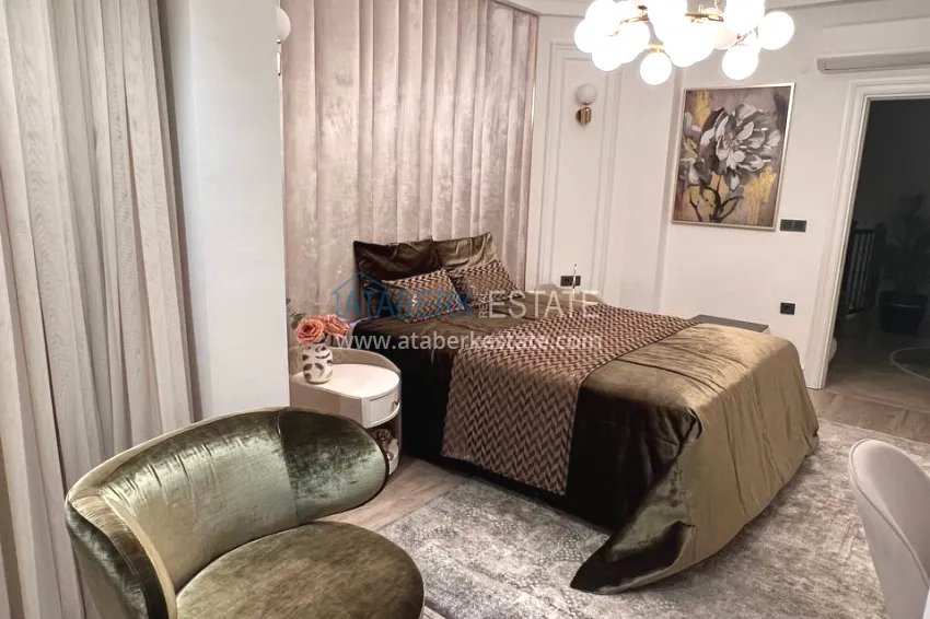 Purchase View two-storey villa with luxurious furniture and sea view, Mahmutlar district - Alanya 17
