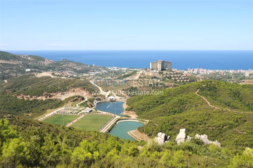 View two-storey villa with luxurious furniture and sea view, Mahmutlar district - Alanya 2