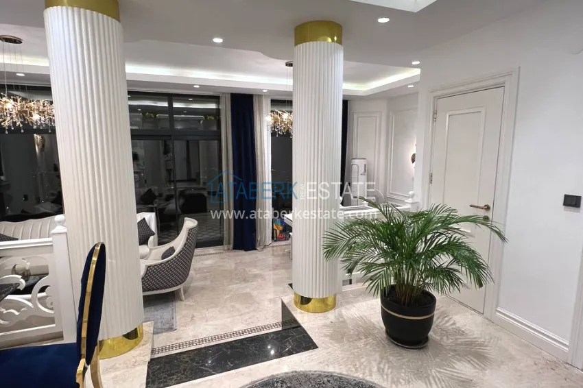 Purchase View two-storey villa with luxurious furniture and sea view, Mahmutlar district - Alanya 1