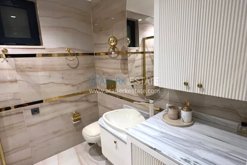 Purchase View two-storey villa with luxurious furniture and sea view, Mahmutlar district - Alanya 24