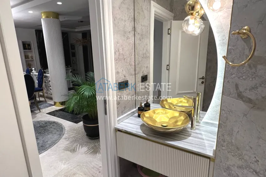 Purchase View two-storey villa with luxurious furniture and sea view, Mahmutlar district - Alanya 28