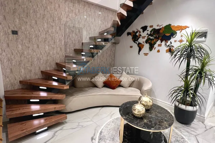 Purchase View two-storey villa with luxurious furniture and sea view, Mahmutlar district - Alanya 30