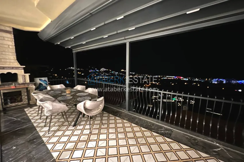 Purchase View two-storey villa with luxurious furniture and sea view, Mahmutlar district - Alanya 38