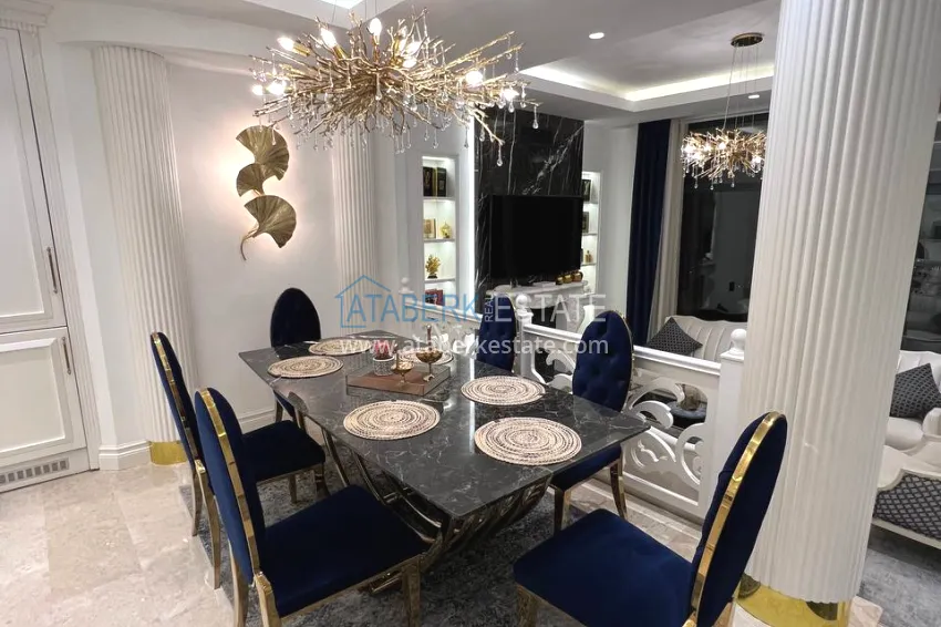 Purchase View two-storey villa with luxurious furniture and sea view, Mahmutlar district - Alanya 3