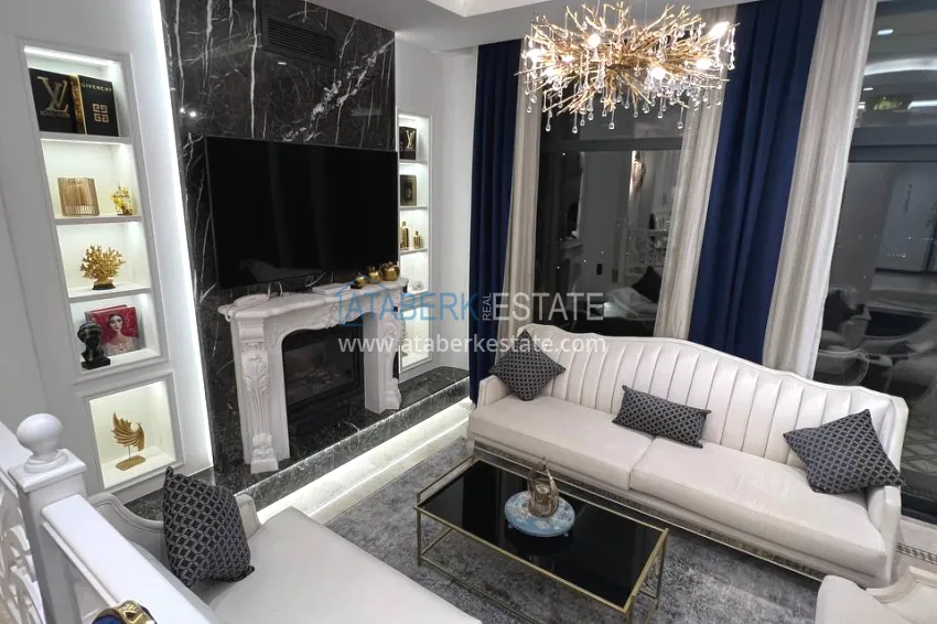 Purchase View two-storey villa with luxurious furniture and sea view, Mahmutlar district - Alanya 4