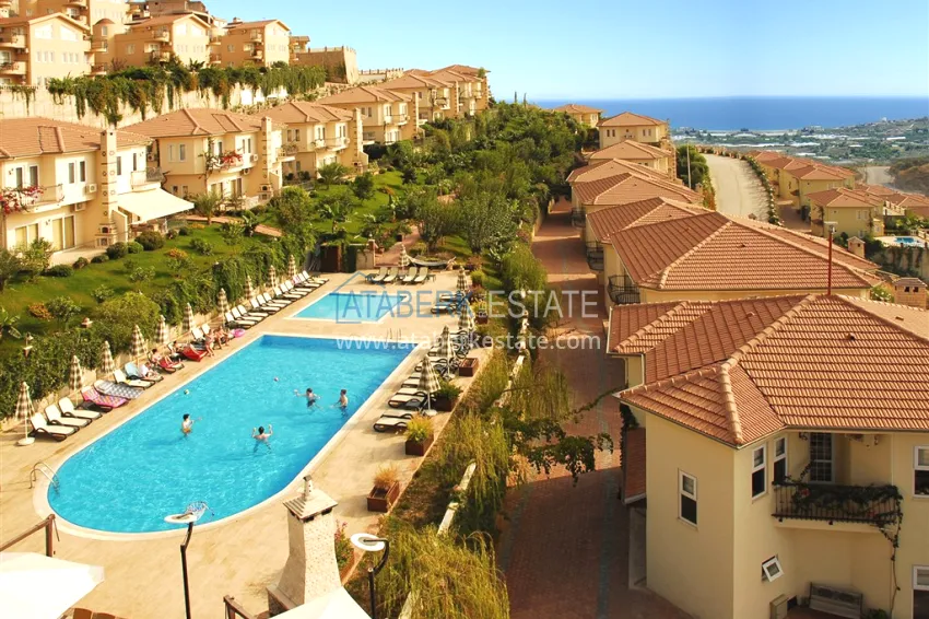 View two-storey villa with luxurious furniture and sea view, Mahmutlar district - Alanya 5