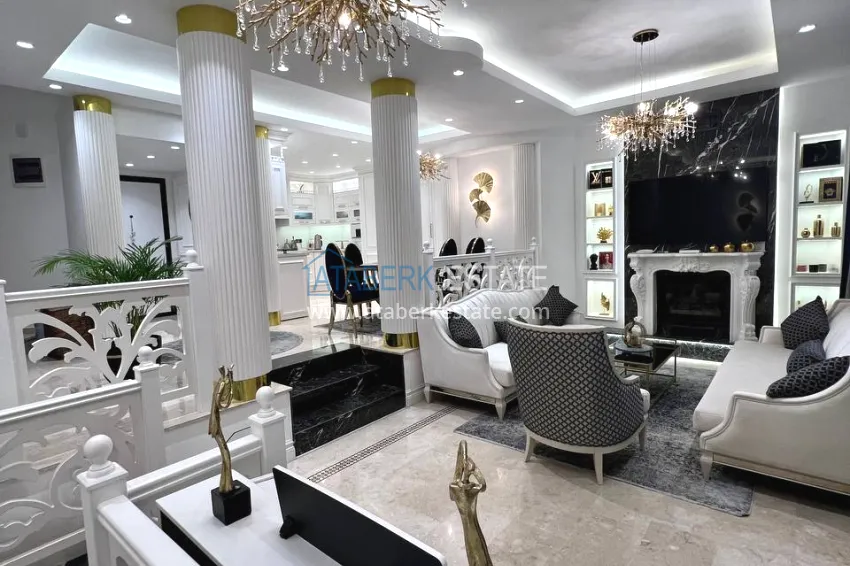 Purchase View two-storey villa with luxurious furniture and sea view, Mahmutlar district - Alanya 7