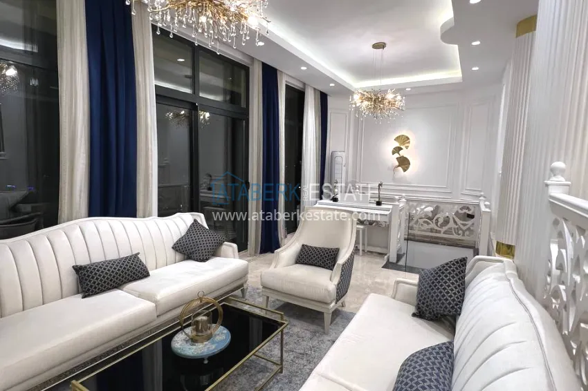 Purchase View two-storey villa with luxurious furniture and sea view, Mahmutlar district - Alanya 9
