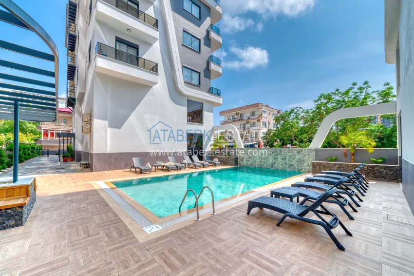 1+1 apartment for rent in Mahmutlar for a summer vacation with new furniture No. 1 1