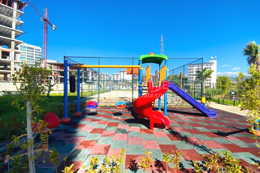 1+1 apartment with new furniture in a new building - Alanya, Avsallar district. Suitable for short term rentals 11