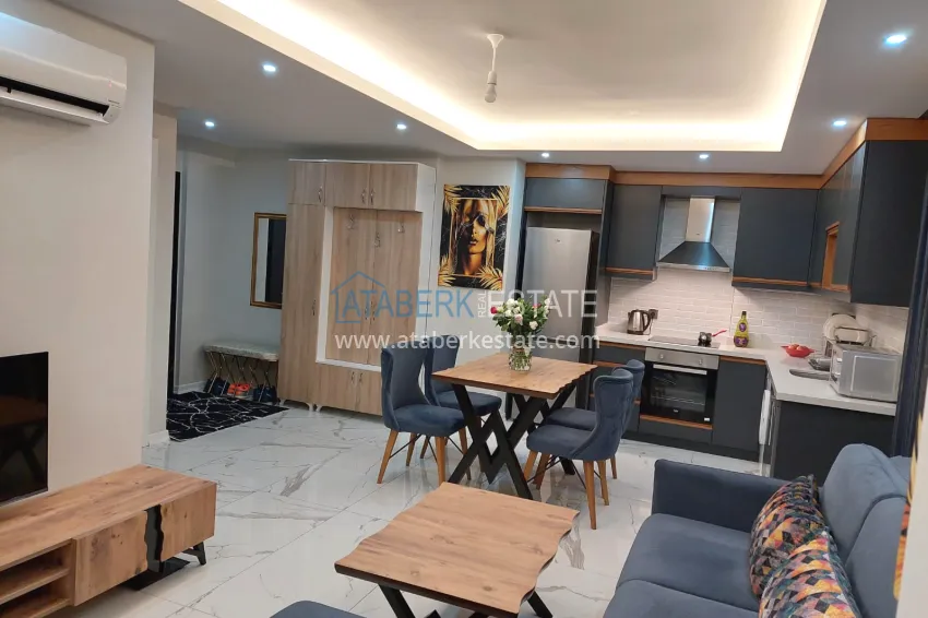 Purchase Turnkey one-bedroom apartment in Alanya Cleopatra beach area 1