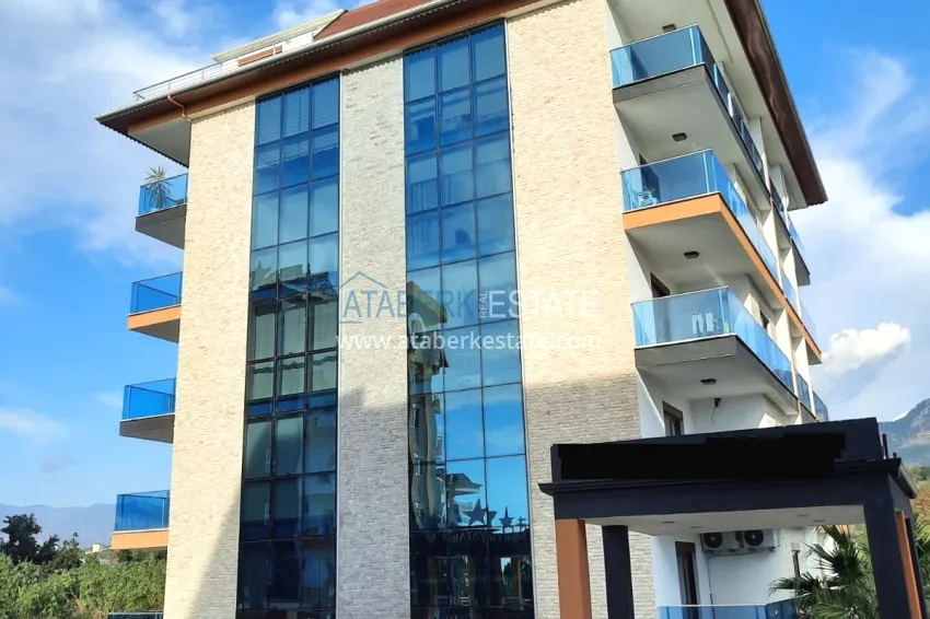 1+1 furnished apartment in a modern complex, Kestel district — Alanya 2