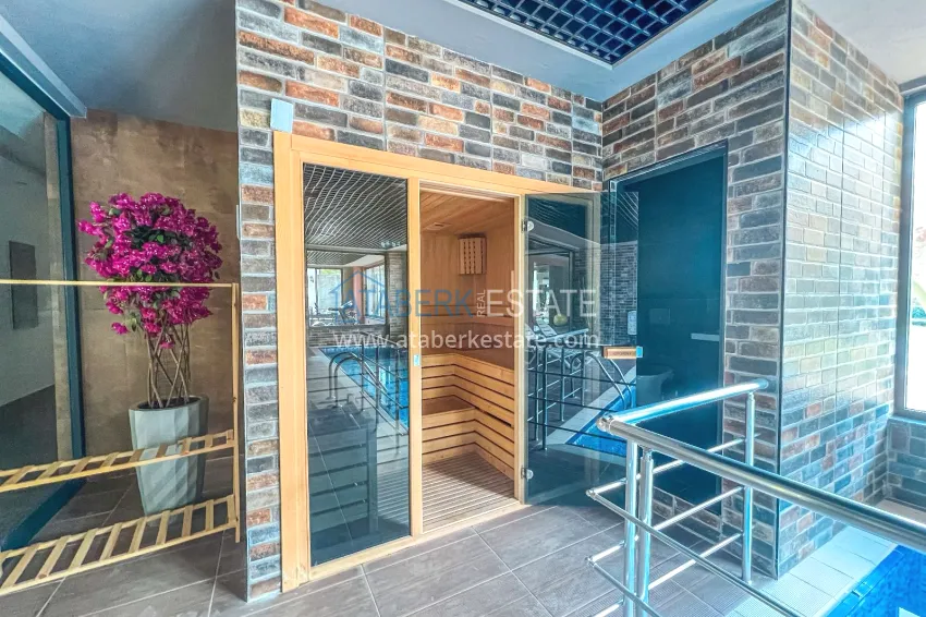 1+1 apartment with furniture and mountain views in a new complex, Oba district — Alanya 10
