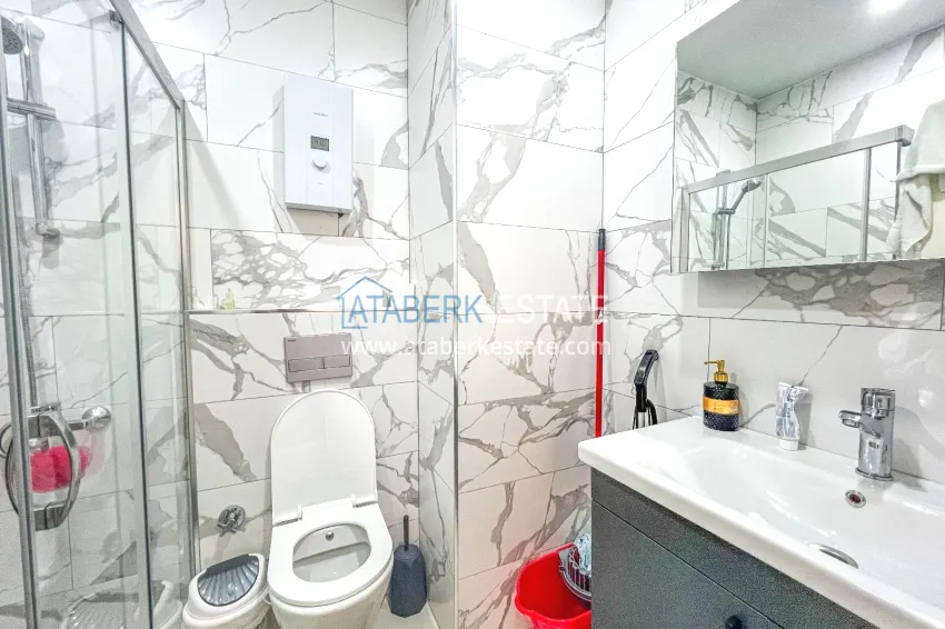 Purchase 1+1 apartment with furniture and mountain views in a new complex, Oba district — Alanya 11