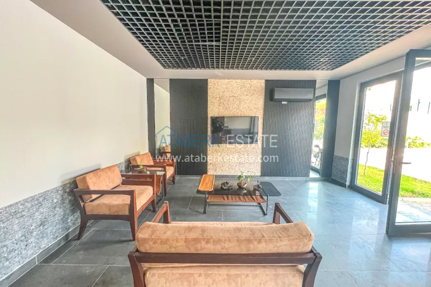 1+1 apartment with furniture and mountain views in a new complex, Oba district — Alanya 12