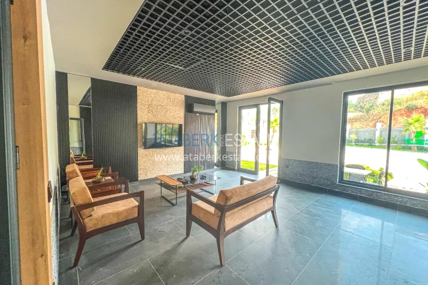 1+1 apartment with furniture and mountain views in a new complex, Oba district — Alanya 13