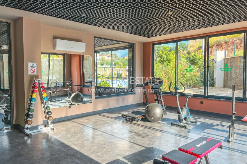 1+1 apartment with furniture and mountain views in a new complex, Oba district — Alanya 14