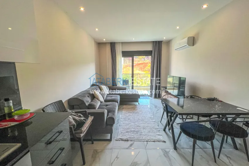 Purchase 1+1 apartment with furniture and mountain views in a new complex, Oba district — Alanya 3