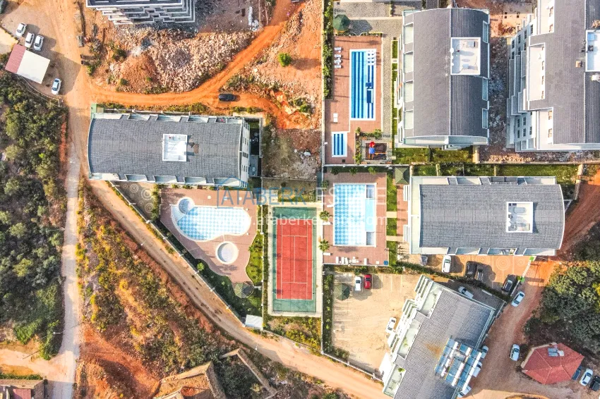 1+1 apartment with furniture and mountain views in a new complex, Oba district — Alanya 5