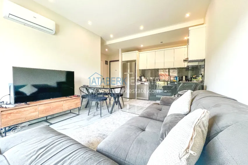 Purchase 1+1 apartment with furniture and mountain views in a new complex, Oba district — Alanya 5
