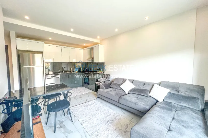Purchase 1+1 apartment with furniture and mountain views in a new complex, Oba district — Alanya 6