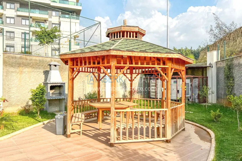 1+1 apartment with furniture and mountain views in a new complex, Oba district — Alanya 7