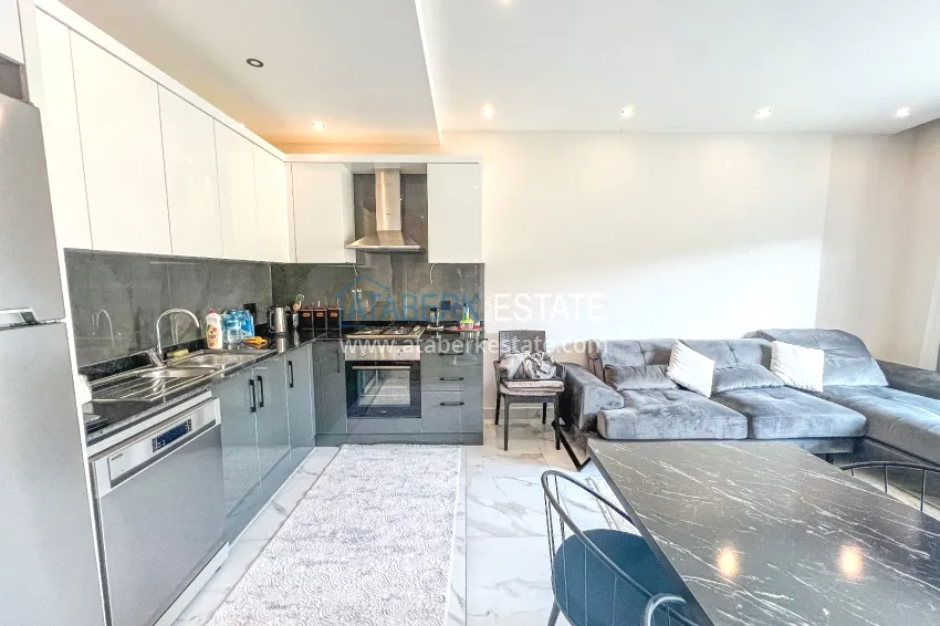 Purchase 1+1 apartment with furniture and mountain views in a new complex, Oba district — Alanya 7