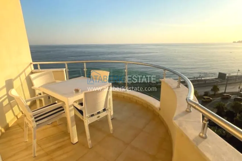 Purchase Linear apartment 3+1 on the first coastline in Tosmur area. The property is suitable for residence permit 13