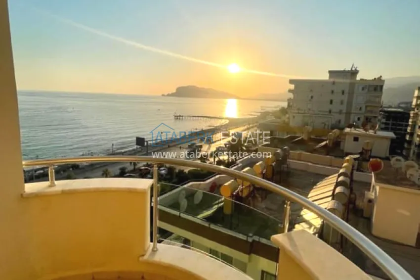 Purchase Linear apartment 3+1 on the first coastline in Tosmur area. The property is suitable for residence permit 14