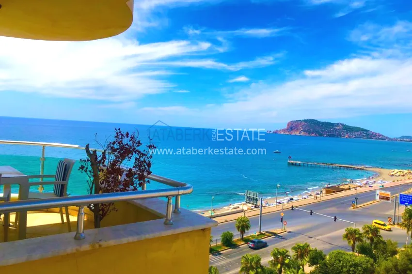 Purchase Linear apartment 3+1 on the first coastline in Tosmur area. The property is suitable for residence permit 15
