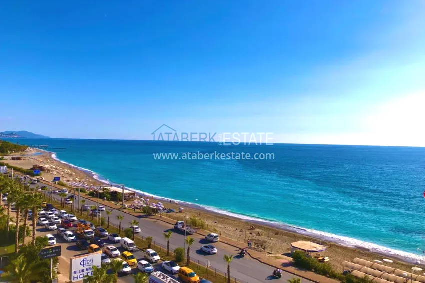 Purchase Linear apartment 3+1 on the first coastline in Tosmur area. The property is suitable for residence permit 19