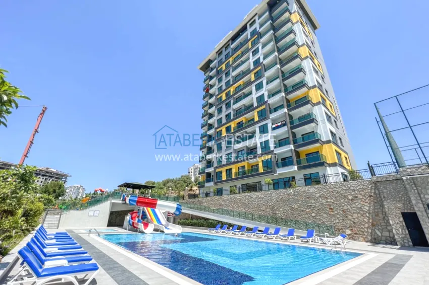 Furnished apartment in Mahmutlar, in a young residential complex 1
