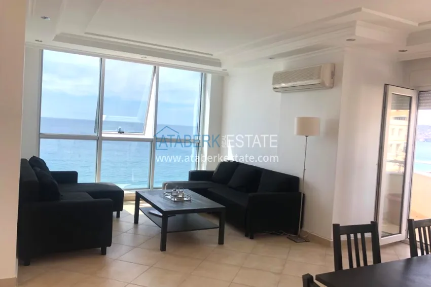 Purchase Linear apartment 3+1 on the first coastline in Tosmur area. The property is suitable for residence permit 6
