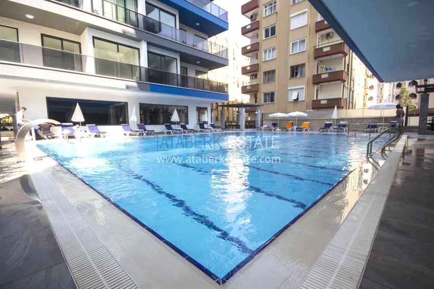 Turnkey apartment with sea view, first coastal apartment - Alanya, Mahmutlar district 4
