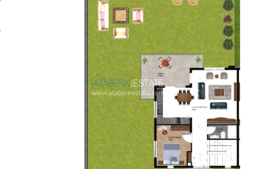 Buy cheap Villa from a developer in a cottage complex in Kargicak, Alanya 1