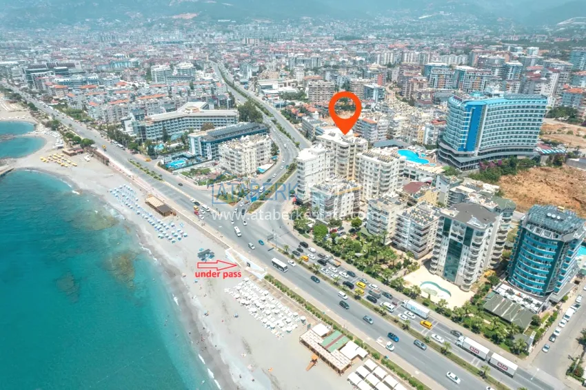 Two-bedroom apartment on the beachfront - Tosmur district, Alanya 1