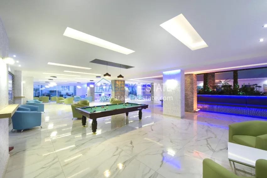 Real estate for a residence permit. Three-room apartment with furniture in Alanya, Tosmur district 14