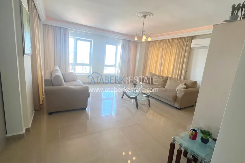 Purchase Three-room apartment with sea view, suitable for a residence permit - Cikcilli district, Alanya 1 
