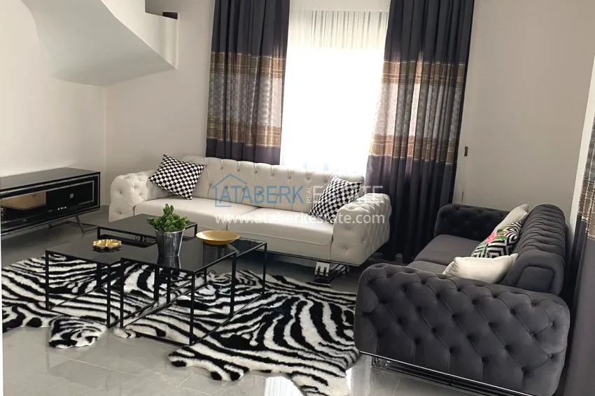 Purchase 2+1 penthouse duplex with furniture from the owner in Alanya, Oba district 1