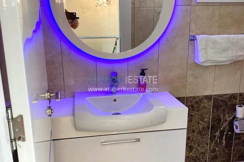 Purchase Two-storey villa in Kargicak, furnished, with private garage and swimming pool 24
