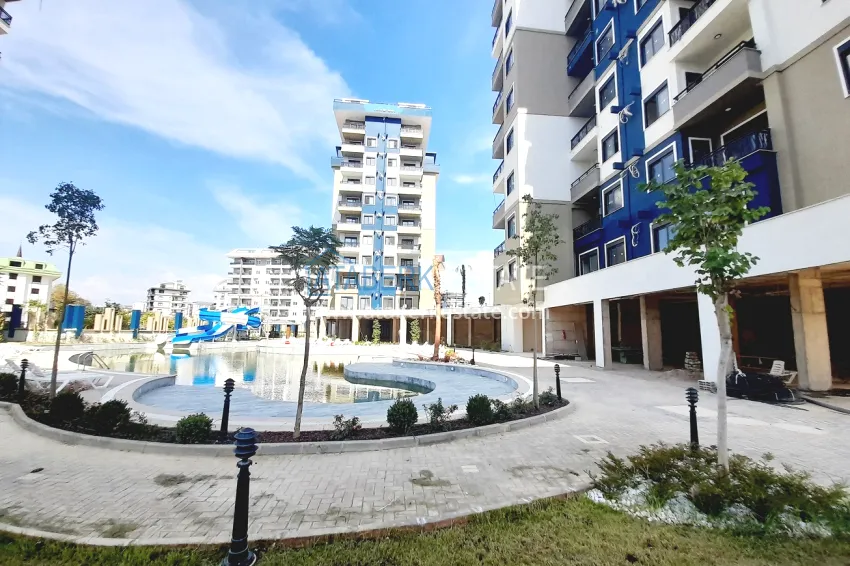 1+1 apartment under construction, from an investor in the Avsallar hotel-type complex — Alanya 5