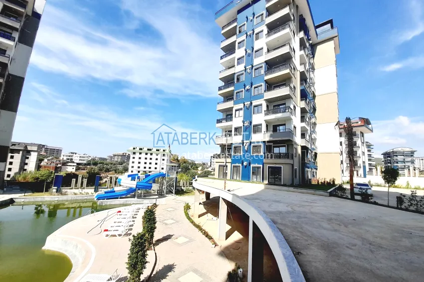 1+1 apartment under construction, from an investor in the Avsallar hotel-type complex — Alanya 6