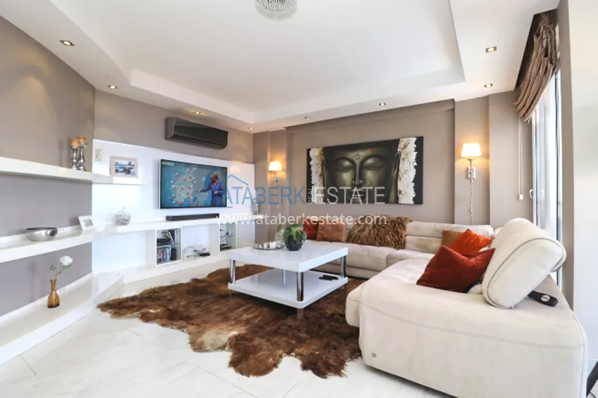 Purchase Luxury villa with panoramic views of the sea and the castle in Alanya — Kucukhasbahce district 6