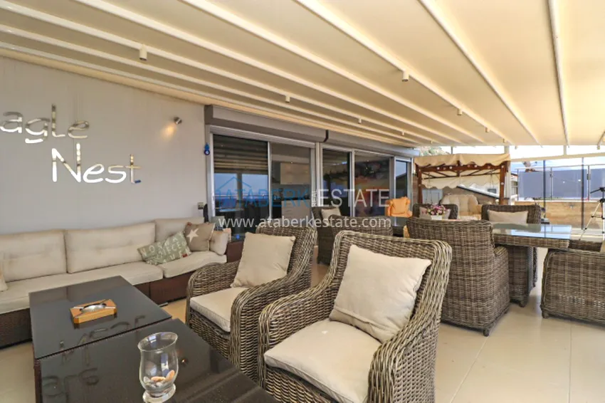 Purchase Luxury villa with panoramic views of the sea and the castle in Alanya — Kucukhasbahce district 18