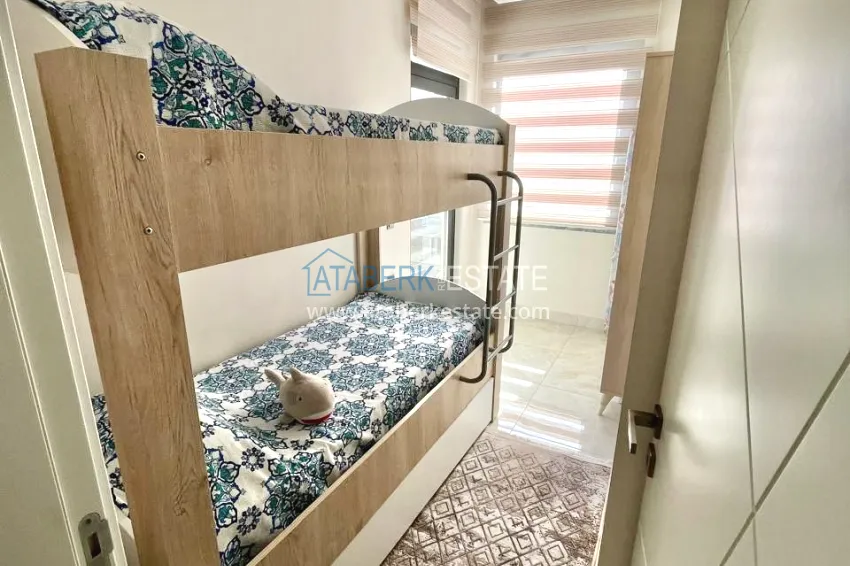 Purchase Turnkey three-room apartment in the center of Alanya, just 5 minutes from Cleopatra Beach 12 